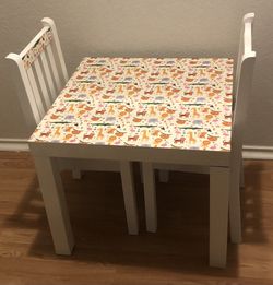 Animal Print Kids Table