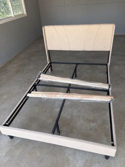Brand-New Full-Size Upholstered Bed Frame