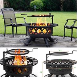 Brand New Patio Wood Fire Pit