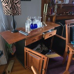 Six Chair Dining Room Table And Matching Buffet