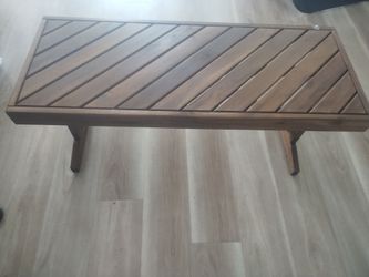 IKEA indoor and outdoor wooden bench