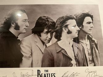 Rare “The Beatles” 1991 Apple Corps Limited Print Framed for