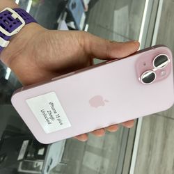 Pink 15 plus unlocked . Cash or $10 down w approval