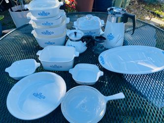 Corning Ware Blue Cornflower Large Collection