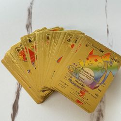 55 pcs gold Pokémon Cards