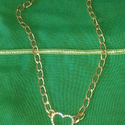 Gold Plated WOMEN Heart Chain 30 Bucks