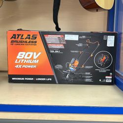 New In The Box ATLAS 80V Brushless Cordless, 10 in. Cultivator - Tool Only, No Battery 