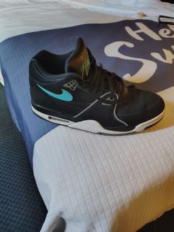 Nike Air Flight '89 Men's Size 10.5 (Black Noise Aqua)