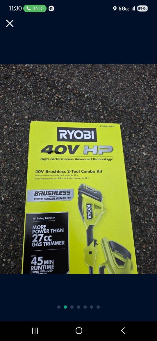RYOBI 40V HP 2 TOOL COMBO KIT BRAND NEW!