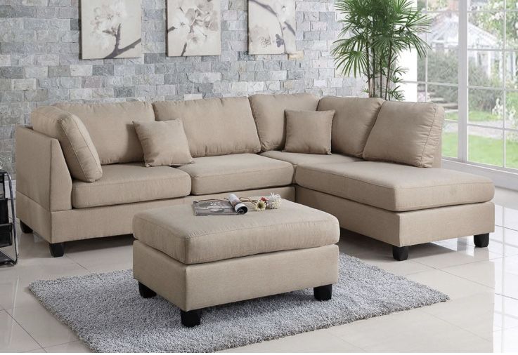 Sectional Sofa With Ottoman Brand New