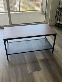 Wood and Metal Coffee Table