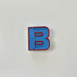 2" Alphabots Transformers Alphabet Letter B Toy