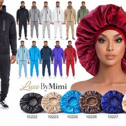 We Have Bonnets And Men’s Tracksuit Sets For Sale Here in LOS ANGELES