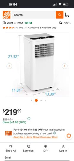Ac potable unit 5000 btu