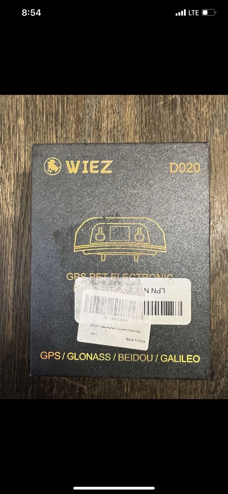 WIEZ GPS Pet Electronic Fence Equipment Model D020 Dog Collar Used Works Great