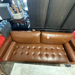 Brand New Brown Leather Sofa 