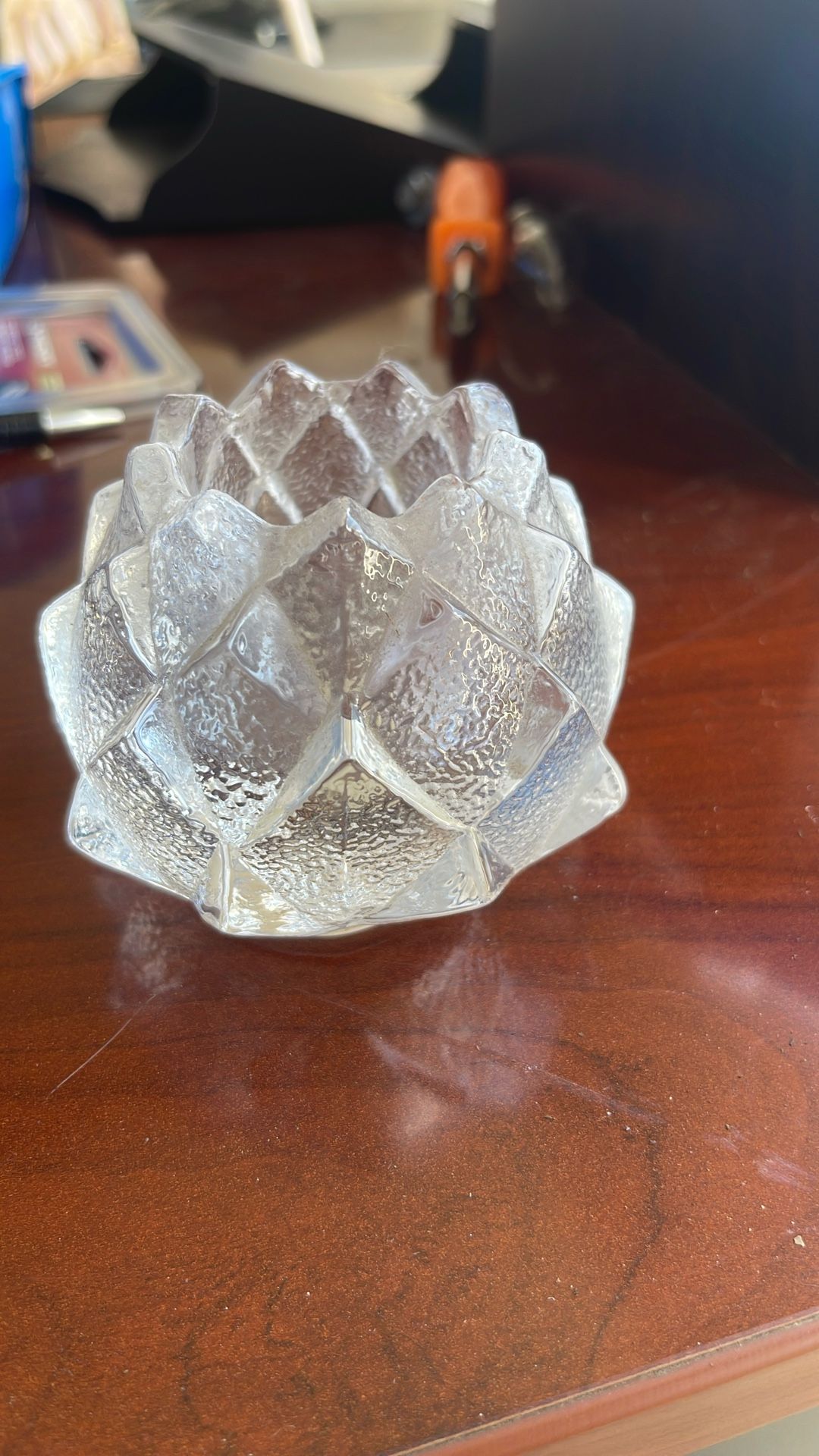 Glass Candle Holder