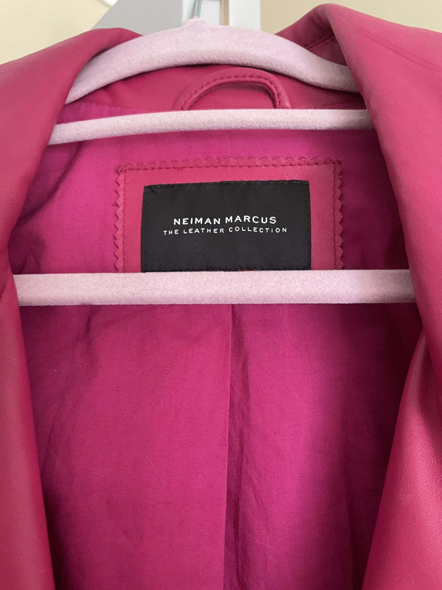 Newman Marcus Pink Leather Jacket