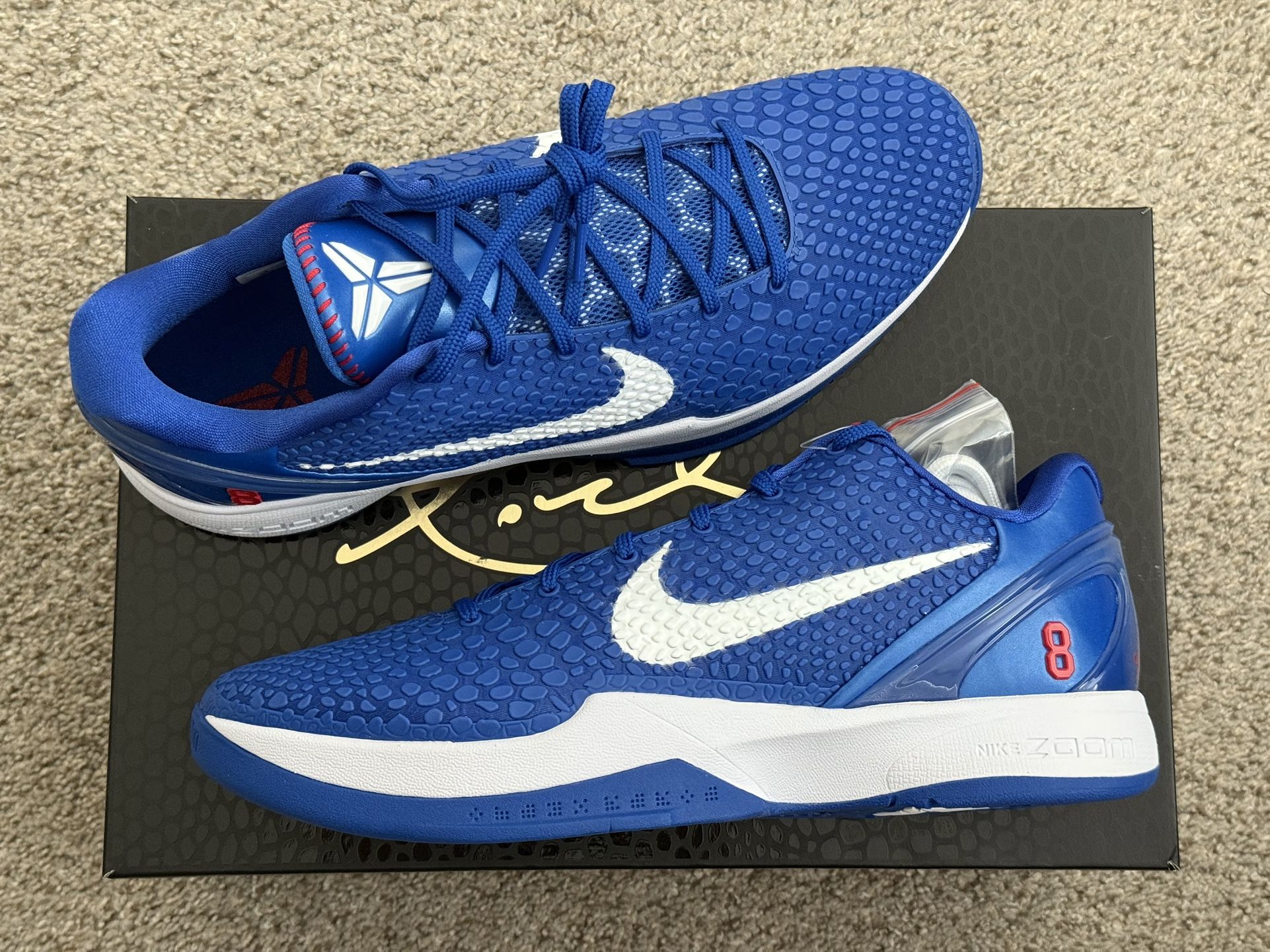 Nike Kobe 6 VI Protro Dodgers Size 13M/14.5W