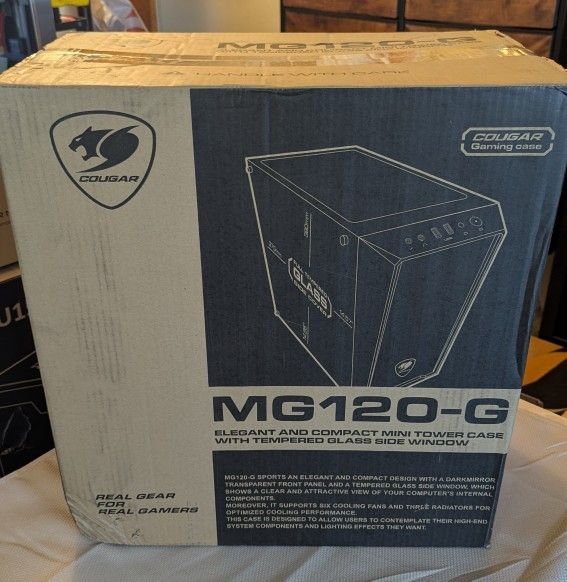 COUGAR MG120-G Mini Tower Case with Tempered Glass Side Window