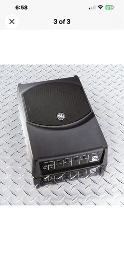 Sound Ordnance B-8PTD Powered 8" Subwoofer, 125 Watts RMS, Wired Remote with extra bass volume knob