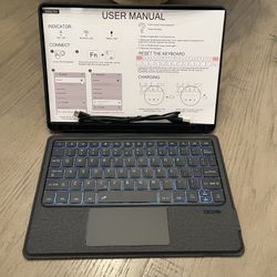 Wireless Keyboard Folio Case For Samsung Galaxy S10 FE Tablet