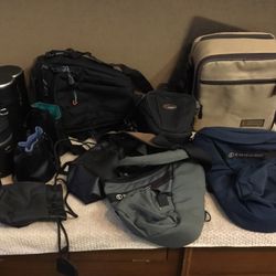 CAMERA BAGS AND LENSES CASES $25