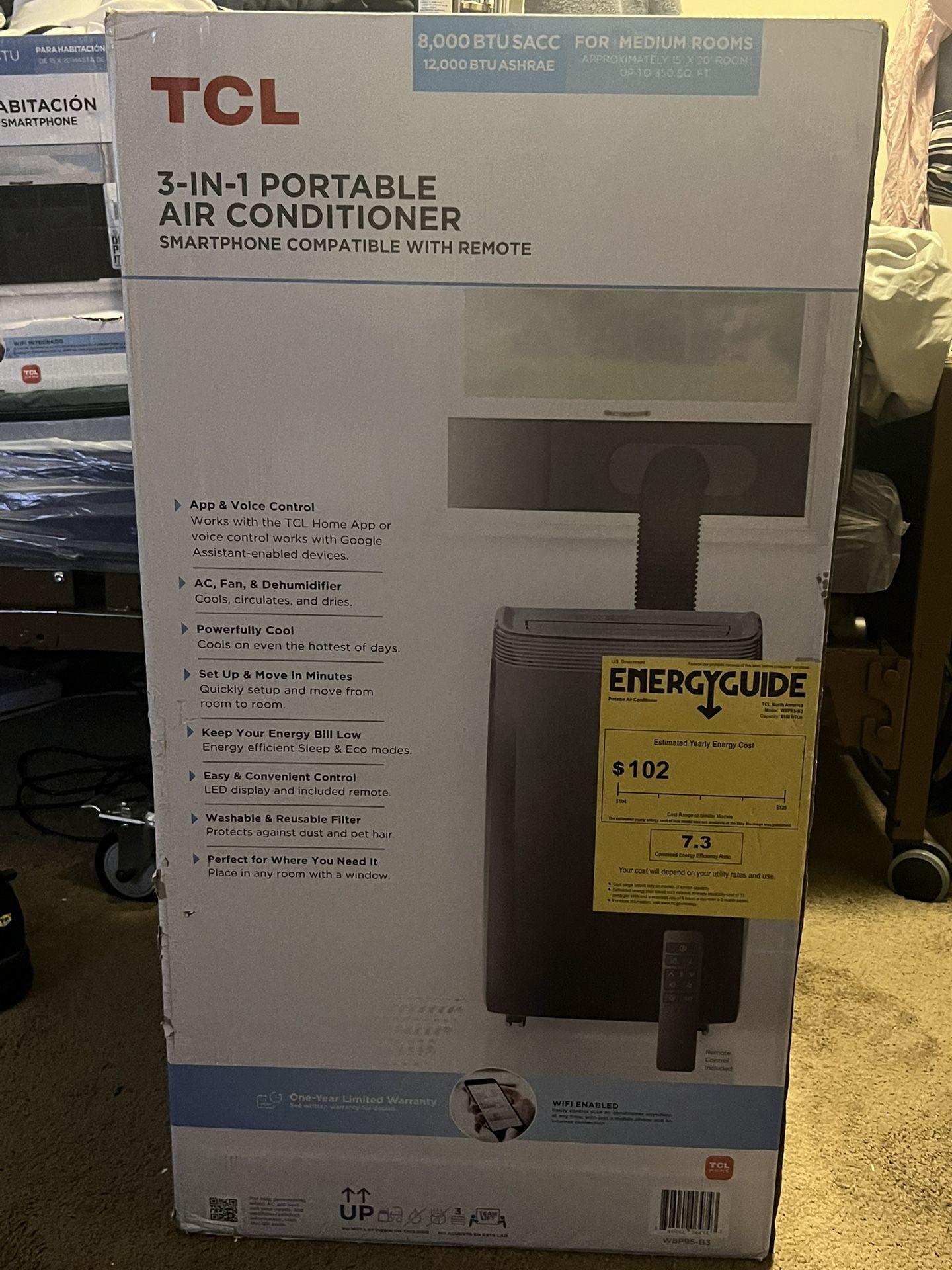 Tcl 8000 sacc portable ac deals