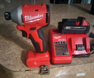 Milwaukee M18 18 V Lithium ion Brushless Cordless 1/4" Compact Impact Driver TOOL ONLY