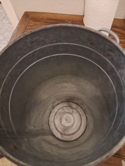 Hand painted flower bucket