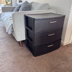 3 drawer plastic storage 