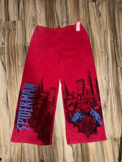 Marvel Spider-Man Red Baggy Sweatpants