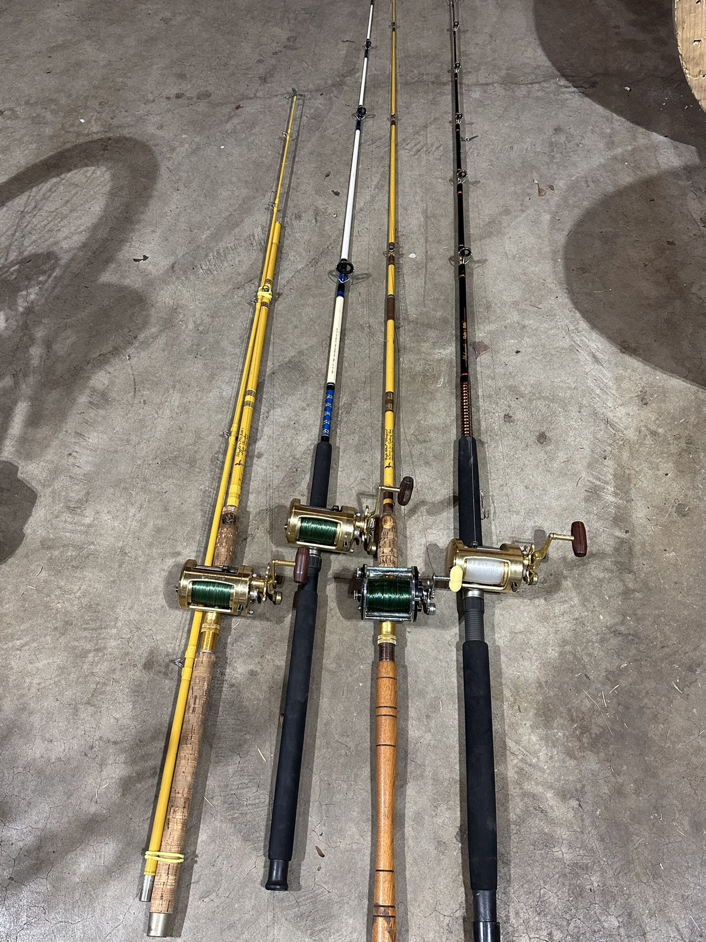 Lot Of 4 Fishing Poles