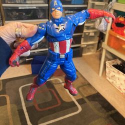 Talking, Captain America figure