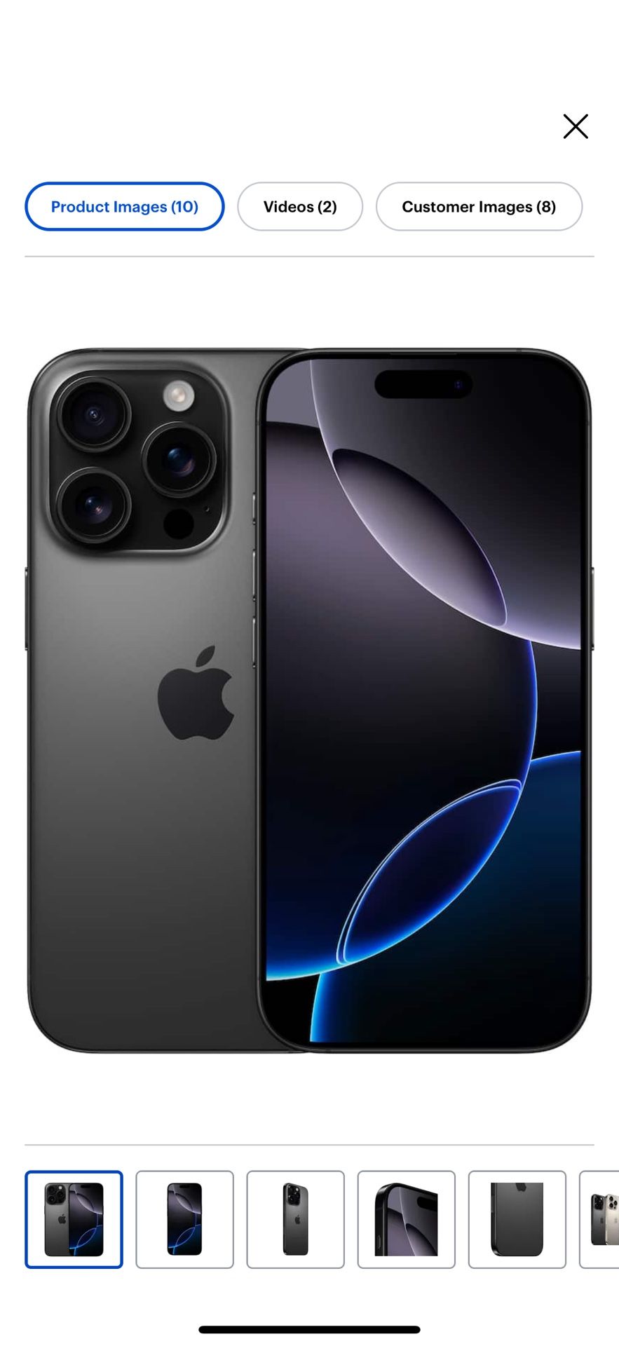 iPhone 16 Pro (black,250 Gb, Verizon) This Price Is Today Only