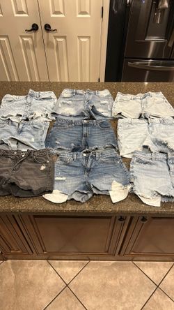 Girls shorts - 9 pair - 10-12 and a couple 14