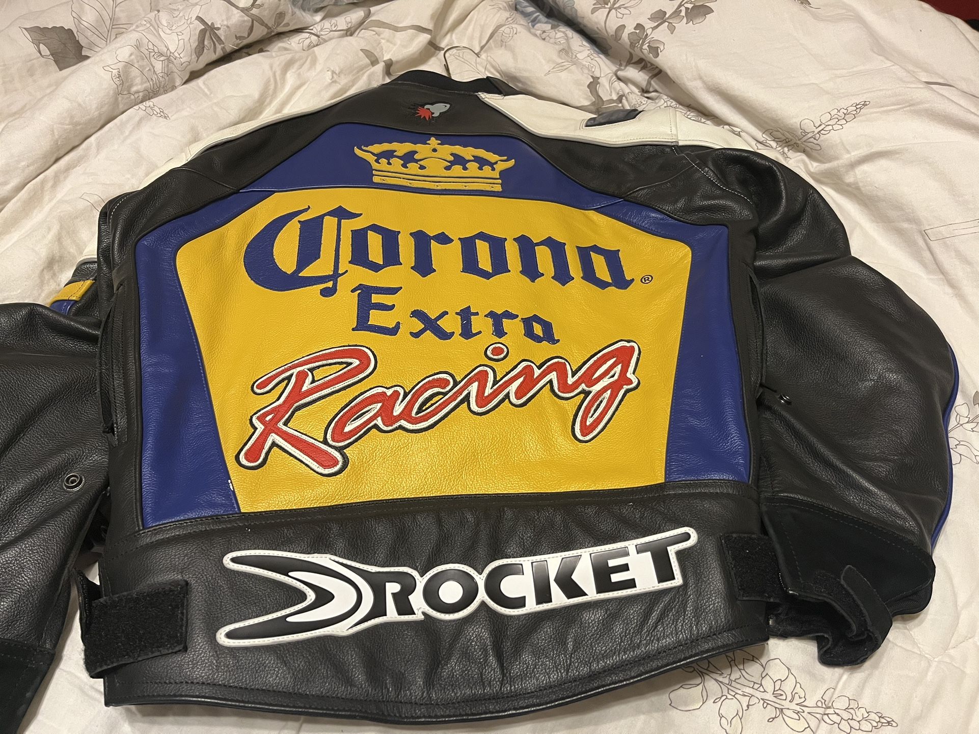 Vintage Leather Corona Moto Jacket Size 40