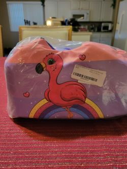 BRAND NEW - KIDS SWIM VEST WITH FLAMINGO PRINT / 
AGES 2 - 7