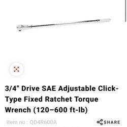 Snap On Torque 3/4 