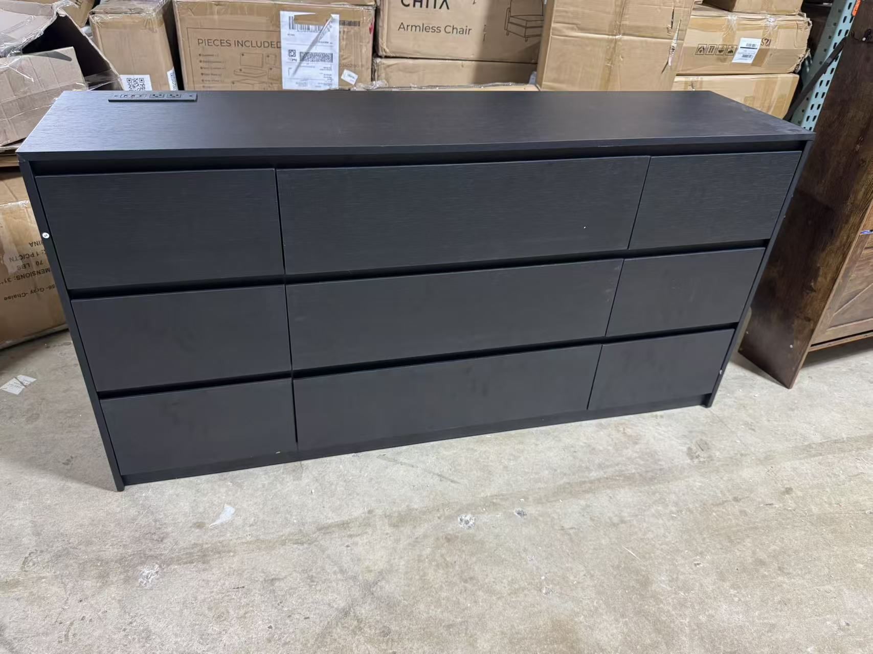 π₯63 Inch Long 9 Drawers Dresser with Charging Station$180