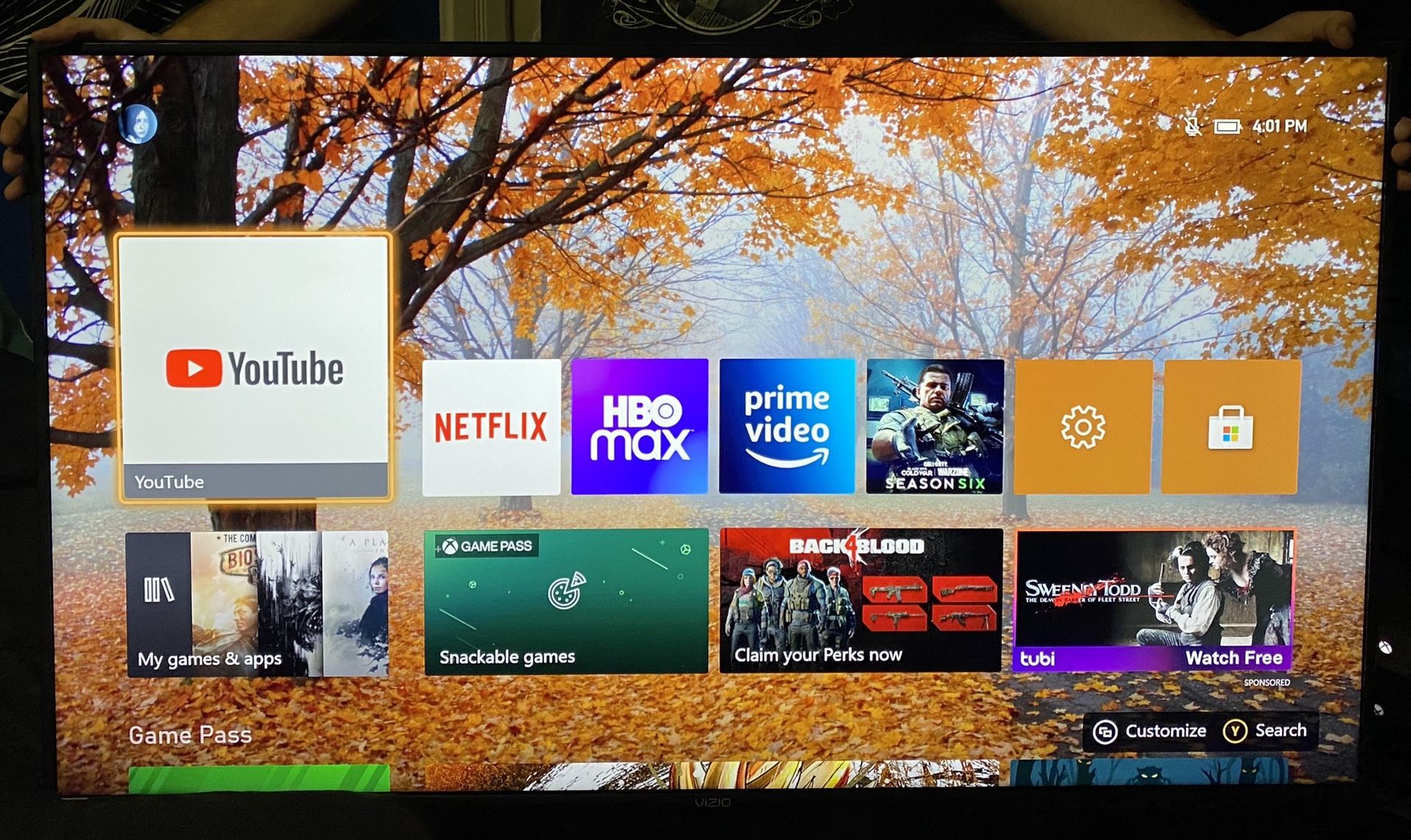 Vizio 50” TV 