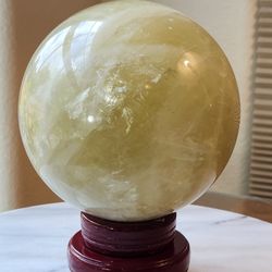 5.2  Lb (2377g) Citrine Sphere Quartz Crystal 