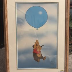 Rare Limited Edition Vintage Disney Winnie the Pooh Honey Tree Silly Bear Print