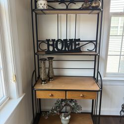 Metal & Wood Baker’s Rack - Kitchen / Dining Storage - $100 OBO - Leesburg