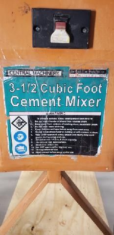 CEMENT MIXER 3.5 CUBIC FEET