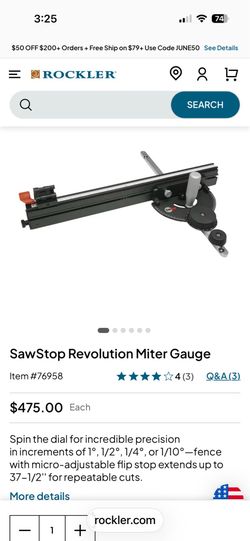 Sawstop Revolution Miter Gauge