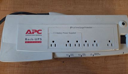 APC BF250 (officially part of the APC Back-UPS Office 250VA series) is a vintage standby Uninterruptible Power Supply (UPS) with built-in surge protec
