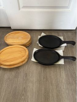 Cast iron pans $45 set