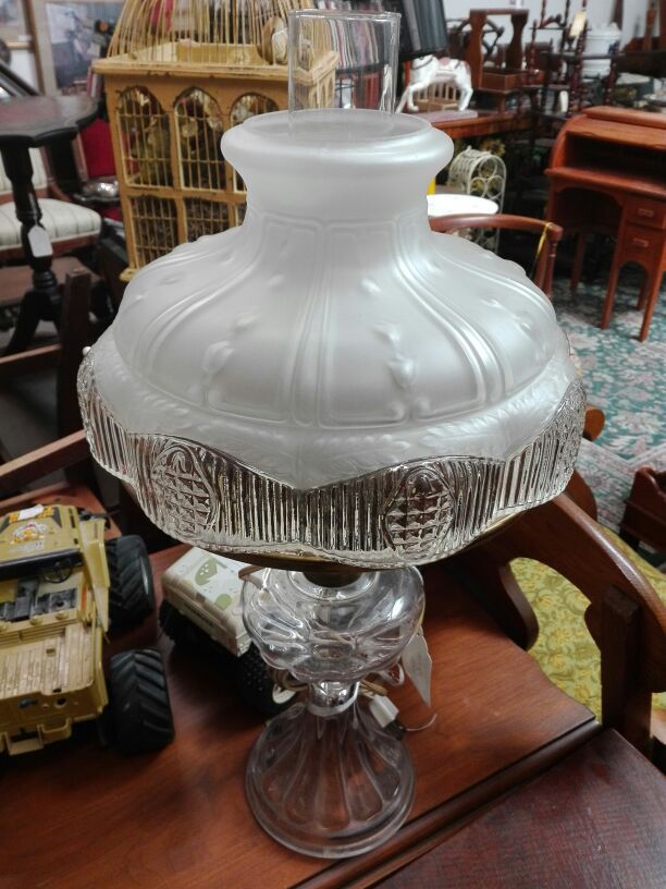 vintage lamp repurposed （works fine）