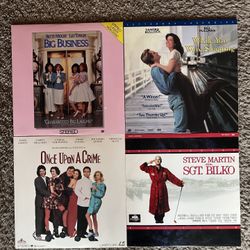 Laserdisc Comedy Movies: While You Were Sleeping, Big Business, Sgt. Bilko, Once Upon A Crime